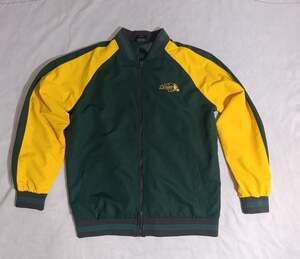 Pro Edge NDSU Bison Bomber Jacket Size L Green Yellow Full Zip